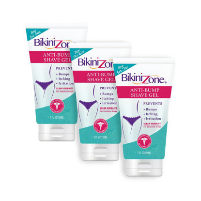 Picture of Bikini Zone Anti-Bump Shave Gel for Sensitive Areas, 5 Oz, 3 Pack