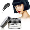 Picture of Black Temporary Hair Color Wax, SOVONCARE Hair Dye Wax 4.23 oz Pomades Natural Hairstyle Cream for Men & Women Party Cosplay Halloween Date (Black)