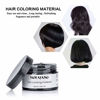 Picture of Black Temporary Hair Color Wax, SOVONCARE Hair Dye Wax 4.23 oz Pomades Natural Hairstyle Cream for Men & Women Party Cosplay Halloween Date (Black)