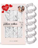 Picture of Kitsch Satin Pillow Rollers - Soft Rollers Softer than Silk for All Hair Types, Flexible Heatless Curling Rod, 6pc Marble
