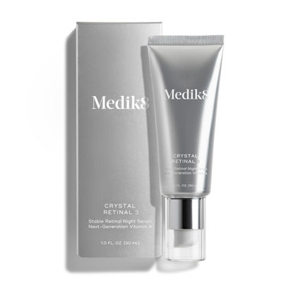 Picture of Medik8 Crystal Retinal 3 - Brightening, Firming, Advanced Skin Retinaldehyde Serum - Smooths Wrinkles - Hyaluronic Acid, Glycerin, Vitamin E - 1 oz