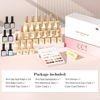 Picture of CANNI CC3 Gel Nail Polish Set with Color Card, 30Pcs Jelly Pink Gel Polish Nude Jelly Brown Color High Gloss Soak Off U V Gel Nail French Nail Manicure Salon DIY