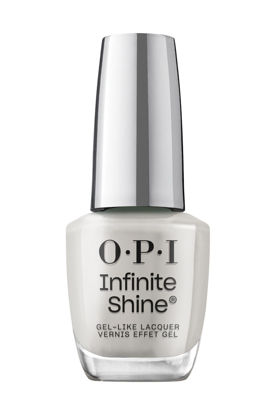 Picture of OPI Infinite Shine Gray it on Me | Opaque Soft Gray Crème Long Wear Gel Like Nail Polish | Vegan, Long Lasting, Streak Free