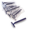 Picture of Freshscent (144 Pack) Individually Wrapped Twin Blade Razors with Clear Safety Cap, Disposable, Bulk Packed, Sold by the Case, unisex