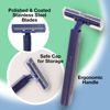 Picture of Freshscent (144 Pack) Individually Wrapped Twin Blade Razors with Clear Safety Cap, Disposable, Bulk Packed, Sold by the Case, unisex