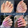 Picture of Luckyfairy XXL Nail Tips Square 120 Pcs 12 Sizes - No C Curve Flat Square Nail Tips Pre-buff 2XL Half Cover Tapered Gel Acrylic Nail Tips False Nails Gelly Tips for DIY Nail Art Salon