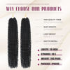 Picture of Dansama 2 Packs Passion Twist Hair Water Wave Braiding Hair for Butterfly Style Crochet Braids Bohemian Hair Extensions (18inch (Pack of 2), #1B)