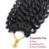 Picture of Dansama 2 Packs Passion Twist Hair Water Wave Braiding Hair for Butterfly Style Crochet Braids Bohemian Hair Extensions (18inch (Pack of 2), #1B)