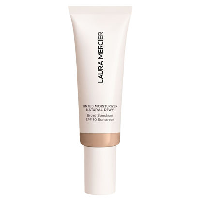 Picture of Laura Mercier Tinted Moisturizer Natural Dewy with SPF 30: 24HR+ Hydration, Long Lasting, Sheer to Light, Buildable Coverage, Dewy Finish, Improve Skin Tone and Texture, Skin Tint, Fawn