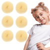 Picture of Styla Hair Small Donut Bun Maker for Kids' Ballet Buns, Sock Buns, and Easy Hairstyling (6pc Blonde 2 Inch Size)