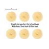 Picture of Styla Hair Small Donut Bun Maker for Kids' Ballet Buns, Sock Buns, and Easy Hairstyling (6pc Blonde 2 Inch Size)