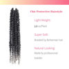 Picture of The BOHOBABE Pre-twisted Passion Twist Crochet Hair 14 Inch Short Ombre Gray Pre-looped Crochet Passion Twist Braiding Hair 8 Packs (T1B/grey)