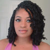 Picture of The BOHOBABE Crochet Passion Twist Hair Pretwisted 10 Inch Short Pre-looped Passion Twist Crochet Braiding Hair 8 Packs (1#) 1#(Jet Black)