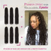 Picture of Dansama Passion Twist Hair Water Wave Braiding Hair for Butterfly Style Crochet Braids Bohemian Hair Extensions (18inch, #4, Economy Pack)