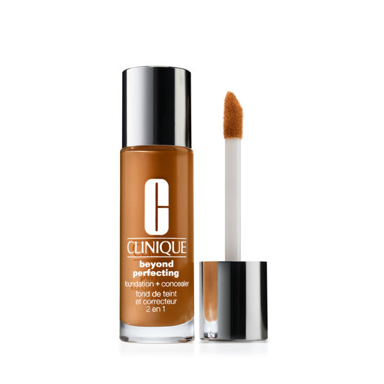 Picture of Clinique Beyond Perfecting Liquid Lightweight Full Coverage Foundation + Concealer For Dry Combination to Oily Skin Types, Golden, 1 Fl Oz