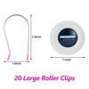Picture of 20 Pieces Assorted Hot Roller Clips Replacements, Fits Most Sized Rollers Curlers (Large)
