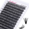 Picture of Individual Cluster Lashes Extensions 40D 0.07 D Curl 15-20mm Mixed Trays Extensions 240Pcs Individual Cluster Lashes DIY Eyelash Extensions at Home (40D-0.07D,15-20mm)