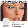 Picture of evpct 1Pcs White Liquid Eyeliner Makeup Waterproof White Eye Liners for Women, Eyes Wing Eyeliner Stamps Shapes Colored Eyeliner delineador de ojos a prueba de agua contra el agua blanco para ojos