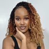 Picture of Toyotress Yanky Twist Crochet Hair - 12 Inch 2 Packs (30 Strands/Pcs) Pre-twisted Fluffy Spring Twist Passion Twist, 3 Tones Ombre Brown Pre-Looped Crochet Braids Braiding Hair (12 Inch, OT30/27-2P)