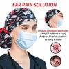 Picture of ABAMERICA Ponytail Scrub Caps for Women Surgical Caps Nurse Hat with Functional Ponytail Holder for Long Hair, Single or Satin-Lined