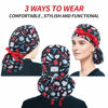 Picture of ABAMERICA Ponytail Scrub Caps for Women Surgical Caps Nurse Hat with Functional Ponytail Holder for Long Hair, Single or Satin-Lined