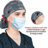 Picture of ABAMERICA Ponytail Scrub Caps for Women Surgical Caps Nurse Hat with Functional Ponytail Holder for Long Hair, Single or Satin-Lined