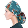 Picture of ABAMERICA Ponytail Scrub Caps for Women Surgical Caps Nurse Hat with Functional Ponytail Holder for Long Hair, Single or Satin-Lined