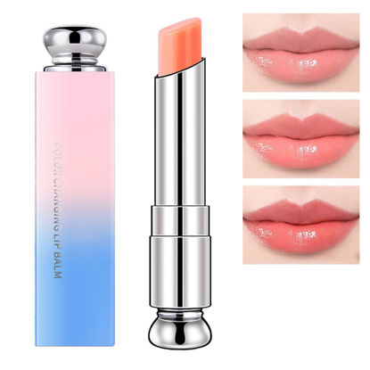 Picture of BINGBRUSH Color Changing Lipstick Lip Balm,Korean Magic Lipstick Color Change Changing Lip Tint Tinted Stain Gloss Balm Long Lasting Waterproof Moisturizer (212#)