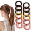 Picture of Silk Hair Ties Scrunchies - Small Mini Scrunchy for Women Thick Hair Accessories Cute Soft No Slip Hair Elastics Ponytail Holder for Curly Hair No Damage Hairties Gift for Girls