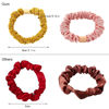 Picture of Silk Hair Ties Scrunchies - Small Mini Scrunchy for Women Thick Hair Accessories Cute Soft No Slip Hair Elastics Ponytail Holder for Curly Hair No Damage Hairties Gift for Girls