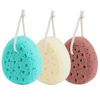 Picture of KECUCO 3 Pcs Bath Sponge for Women, Men, Teenager, Body Wash Sponges Loofah Body Scrubber, 3 Colors & Large Size Shower Pouf Cleaning Loofahs for Shower Exfoliating