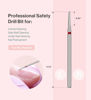 Picture of MelodySusie 1.8mm Round Tapered Cuticle Clean Nail Drill Bit 3/32'', Professional Safety Carbide Diamond Under Nail Cleaner for Cuticle Dead Skin Nail Prepare, Beginners Bits, Series Bit-S, Fine