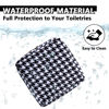 Picture of UIXIZQ Waterproof Mini Makeup Bag Pouch for Purse,Small Cosmetic Travel Bag Nylon Toiletry Organizers Bag for Women Girls,Cute Zipper Pouch Coin Purse Preppy Storage Bag for Work(Mini-Houndstooth)