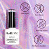 Picture of RARJSM Holographic Nail Polish Bright Purple Nail Polish 1 Pcs 7.5ml LED Lamp Cured Holographic Effect for Nail Art Design Salon Home RAR74