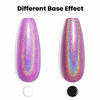 Picture of RARJSM Holographic Nail Polish Bright Purple Nail Polish 1 Pcs 7.5ml LED Lamp Cured Holographic Effect for Nail Art Design Salon Home RAR74