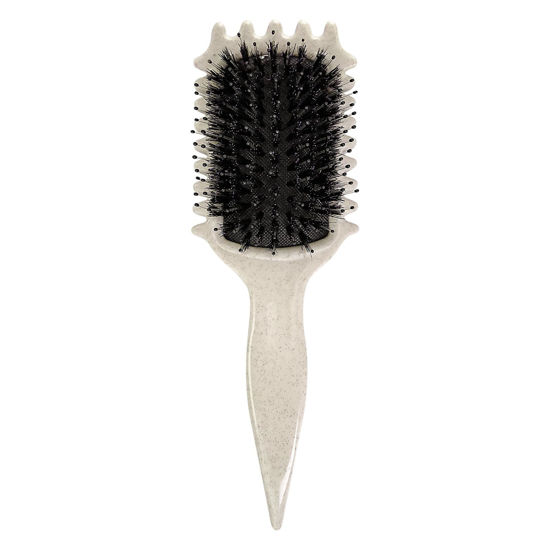Picture of Curl Defining Brush Curly Hair Brush Boar Bristle Hair Brush Styling Brush for Detangling Shaping & Defining Curls for Women and Men (Beige)