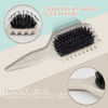 Picture of Curl Defining Brush Curly Hair Brush Boar Bristle Hair Brush Styling Brush for Detangling Shaping & Defining Curls for Women and Men (Beige)