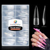 Picture of Luckyfairy XXL Stiletto Nail Tips 120 Pcs Full Cover Pre-buff Stiletto Gel x Press On Nails Stiletto Flat Tips for Acrylic Nails Professional for Nail Art Salon Home Nail Extensions 12 Sizes