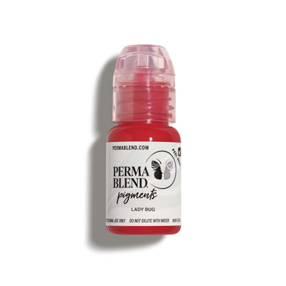 Picture of Perma Blend Lady Bug - Orangey Red Tattoo Ink for Permanent Makeup - Lip Blush Microblading Ink to Enhance Lip Color - Lip Blushing & Lip Tattoo Supplies - Vegan (0.5 oz)