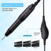 Picture of Portable Electric Nail Drill Machine，Compact 20000 RPM USB Manicure Pedicure Efile Nail Drill Kit for Acrylic Nails Gel Polishing Shape Tools with Nail Drill Bits and Sanding Bands-Black