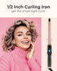Picture of Small Curling Iron, 1/2 Inch Long Barrel for Short Hair, Ceramic Skinny Curling Wand