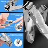 Picture of INXEN Nail Clippers for Men with Catcher, Sharp Nail Clippers of No Splash Self-Collecting, Stainless Steel Heavy Duty Toenail Clippers for Fingernail and Toenails,Nail Cutter for Seniors Adults Women