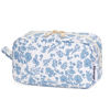 Picture of Narwey Small Makeup Bag for Purse Travel Makeup Pouch Mini Cosmetic Bag Zipper Pouch for Women (Little Blue Flower, Small)