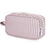 Picture of Narwey Small Makeup Bag for Purse Travel Makeup Pouch Mini Cosmetic Bag Zipper Pouch for Women (Dusty Rose Stripe, Small)