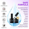 Picture of Gelike EC Gel Nail Glue UV Light: 2PCS 6 in 1 Adhesive Gel Nail Polish, Strong Nail Glue for Press On Nails Nails Acrylic Tips, Long Last Gel x Nail Kit Blooming Gel Gift for Home Salon DIY 32ML