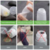 Picture of Valourgo Travel Bottles for Toiletries, Tsa Approved 3.4oz Portable Travel Bottles, BPA Free Leak Proof Travel Tubes Refillable Travel Accessories, Travel Bottle with Clear Toiletry Bag, Black, White