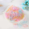 Picture of 2000 PCS Hair Bands, Color Elastic Rubbers, Mini Ties for Girls' Ponytails, Soft Non-Slip Small Bands with 2 PCS Topsy Tail Tools