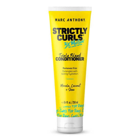 Picture of Marc Anthony Curly Hair Conditioner, Strictly Curls - 3x Moisture For Curl Defining & Enhancing - Shea Butter, Marula Oil, Aloe Vera & Coconut Cream - Sulfate Free & Color Safe For Dry Damaged Hair