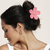 Picture of Flower Hair Claw Clips 8PCS Large Claw Clips Big Cute Hair Clips Large Hair Jaw Clips For Women Girls Thick Hair Large Daisy Hair Clips Matte Claw Clips Non Slip Strong Hold For Thin Hair 8 Colors
