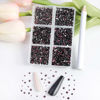 Picture of Beadsland 7200pcs Flatback Rhinestones,Burgundy Rhinestones Nail Gems Round Crystal Rhinestones for Crafts,Mixed 6 Sizes with Wax Pencil Kit, SS3-SS10,Amethyst